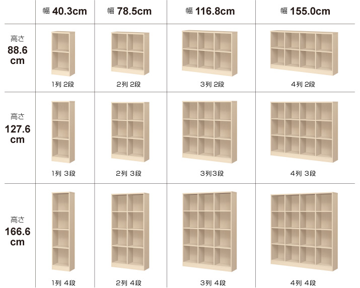 サイズバリエーション