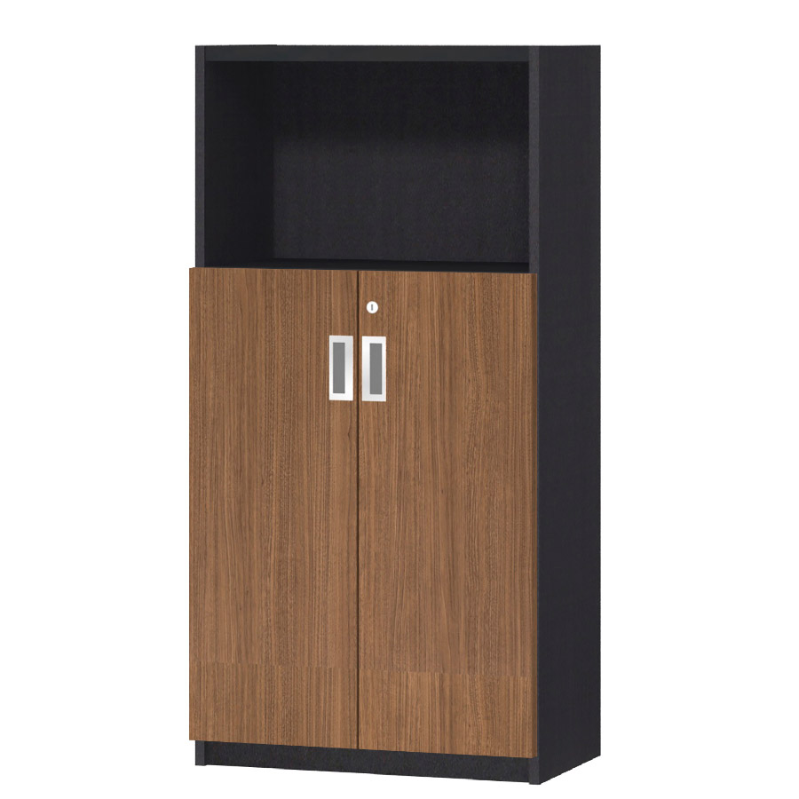 (商品画像) オーダーオフィスストッカー 奥行29.5cm×高さ119.1cm×幅45～59cm 2段扉