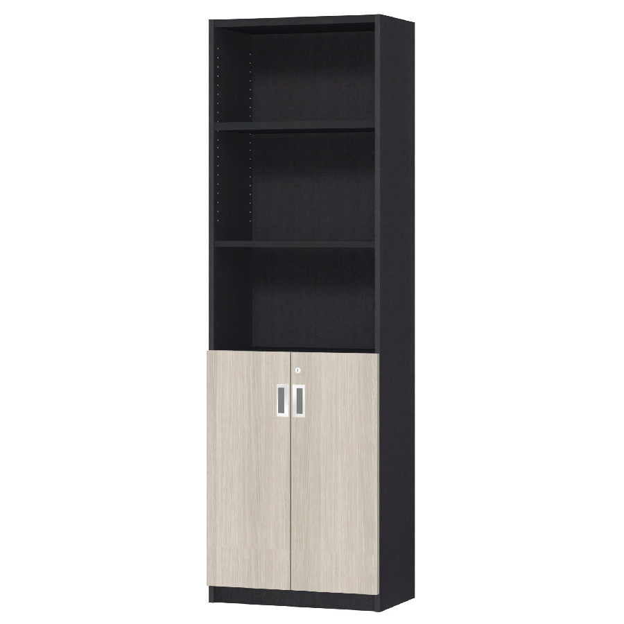 (商品画像) オーダーオフィスストッカー 奥行29.5cm×高さ191.1cm×幅45～59cm 2段扉