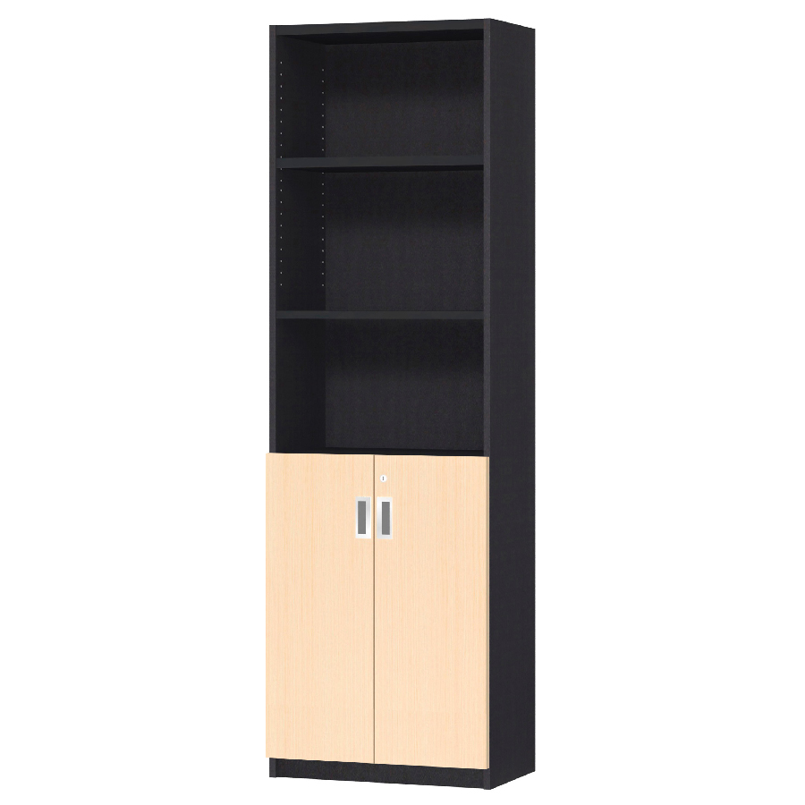 (商品画像) オーダーオフィスストッカー 奥行29.5cm×高さ191.1cm×幅45～59cm 2段扉