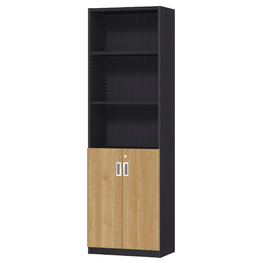 (商品画像) オーダーオフィスストッカー 奥行29.5cm×高さ191.1cm×幅45～59cm 2段扉