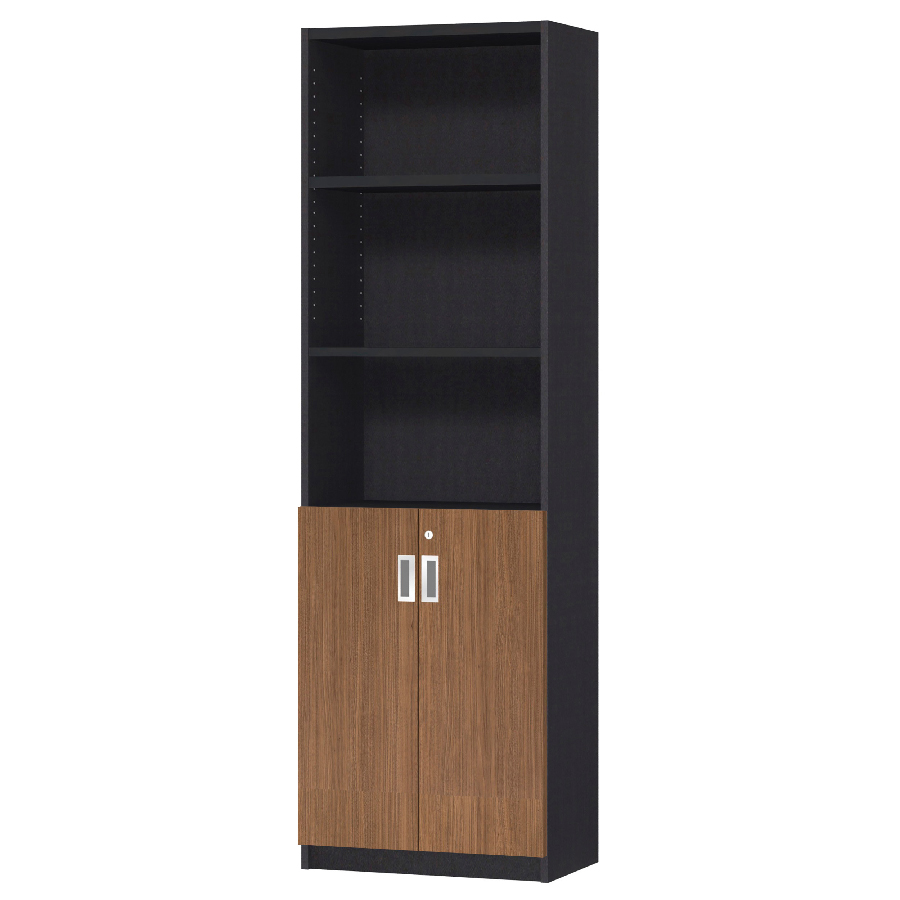 (商品画像) オーダーオフィスストッカー 奥行29.5cm×高さ191.1cm×幅45～59cm 2段扉