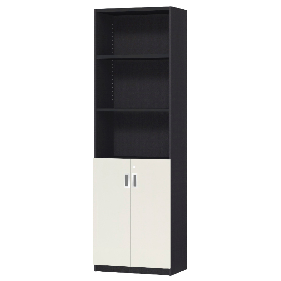 (商品画像) オーダーオフィスストッカー 奥行29.5cm×高さ191.1cm×幅45～59cm 2段扉