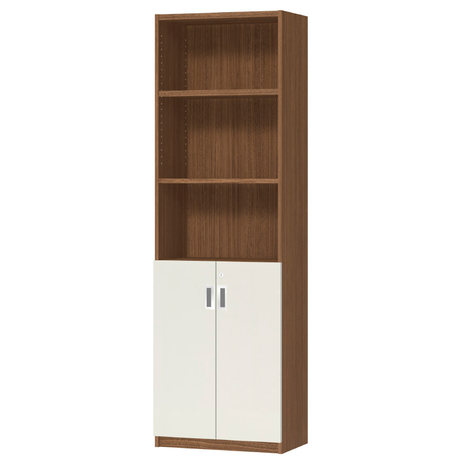 (商品画像) オーダーオフィスストッカー 奥行29.5cm×高さ191.1cm×幅45～59cm 2段扉