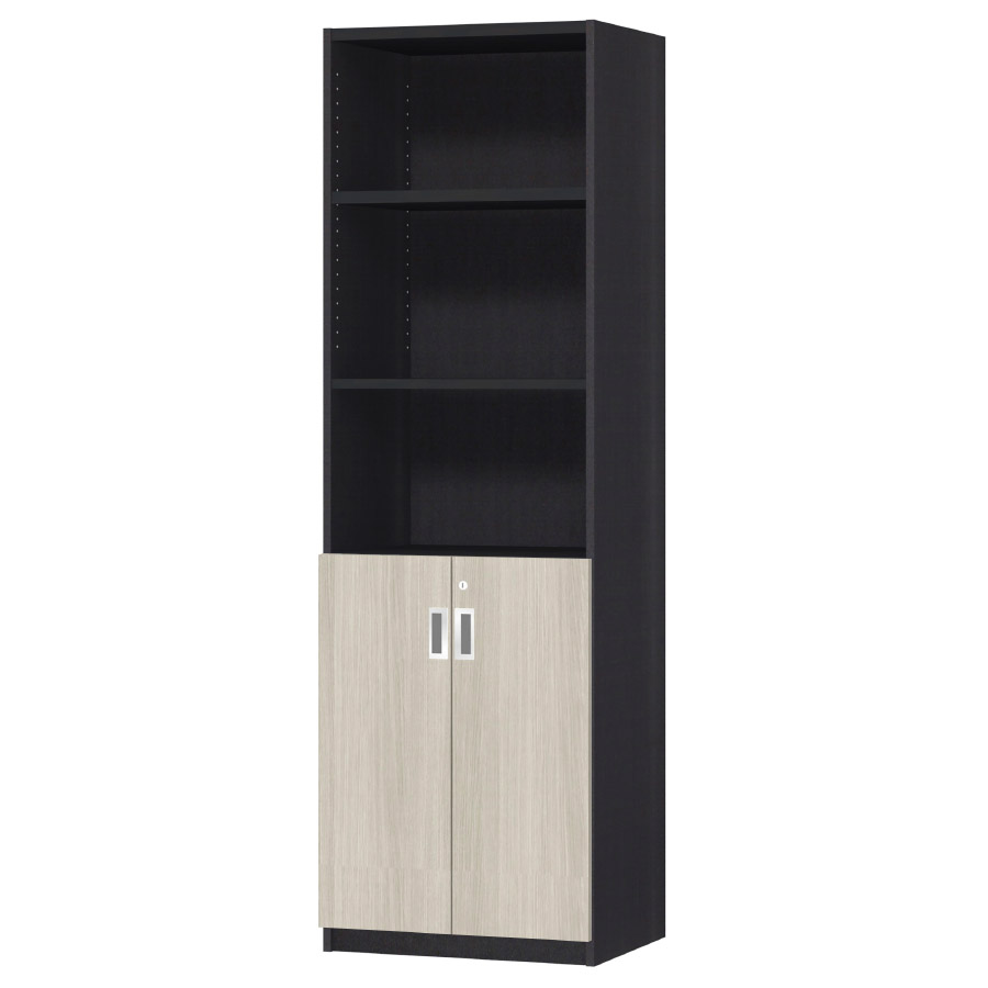 (商品画像) オーダーオフィスストッカー 奥行38.5cm×高さ191.1cm×幅45～59cm 2段扉