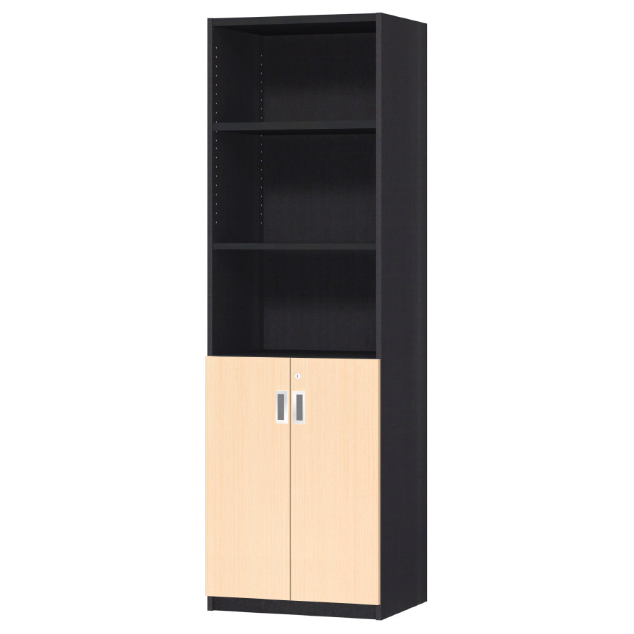 (商品画像) オーダーオフィスストッカー 奥行38.5cm×高さ191.1cm×幅45～59cm 2段扉