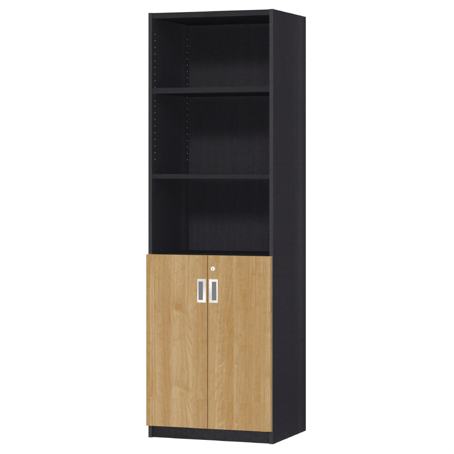 (商品画像) オーダーオフィスストッカー 奥行38.5cm×高さ191.1cm×幅45～59cm 2段扉