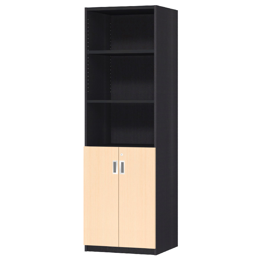 (商品画像) オーダーオフィスストッカー 奥行44.5cm×高さ191.1cm×幅45～59cm 2段扉