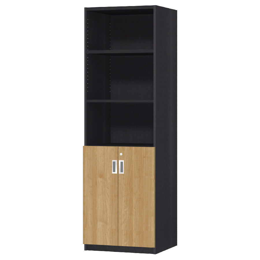 (商品画像) オーダーオフィスストッカー 奥行44.5cm×高さ191.1cm×幅45～59cm 2段扉