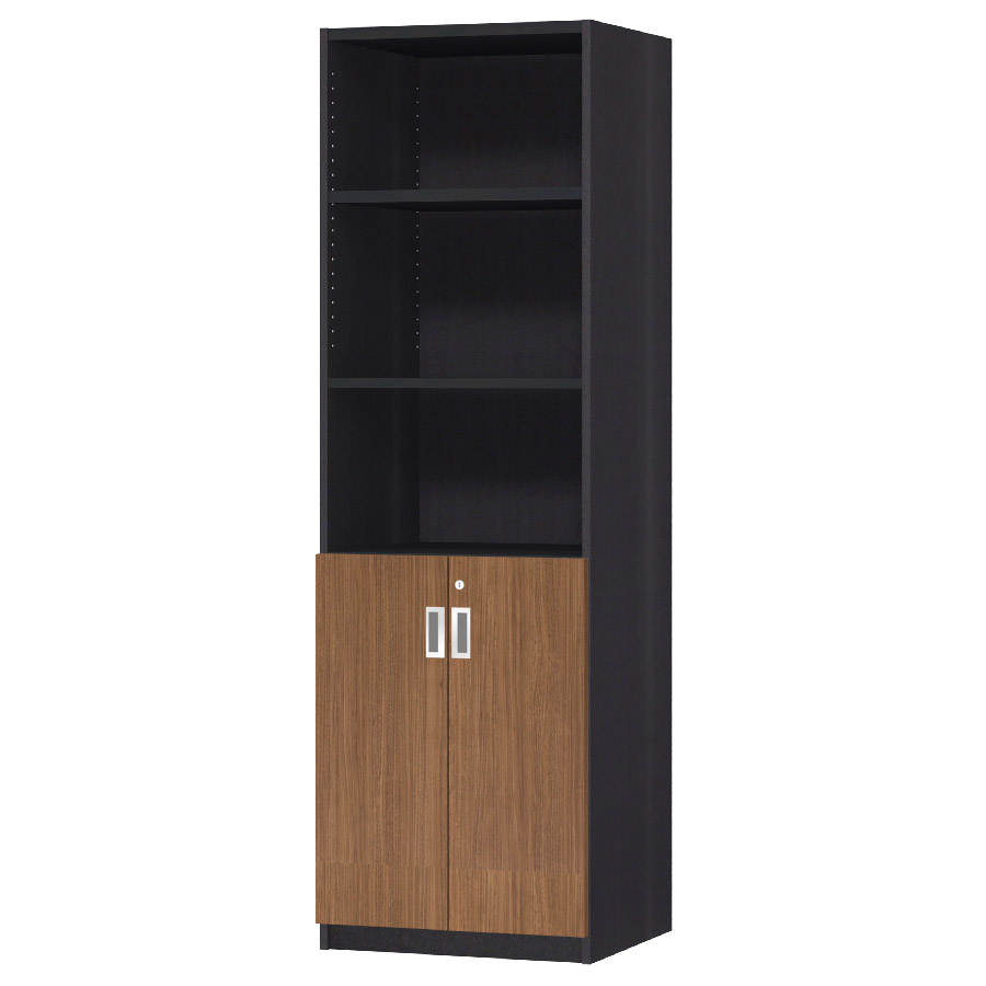 (商品画像) オーダーオフィスストッカー 奥行44.5cm×高さ191.1cm×幅45～59cm 2段扉