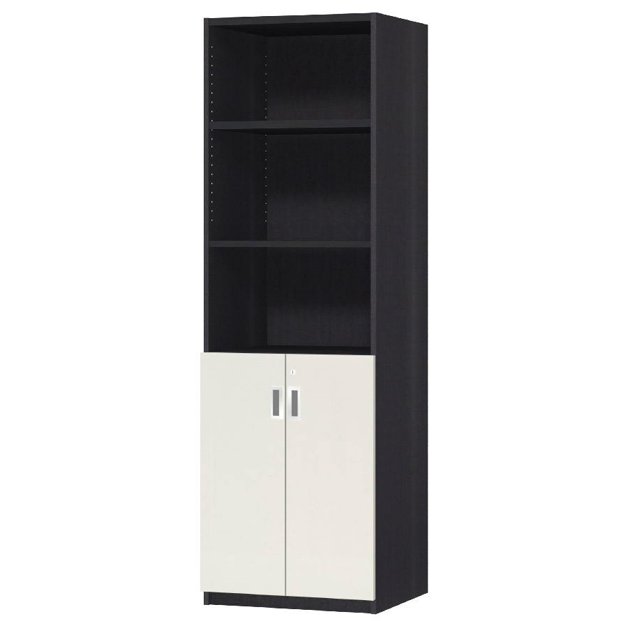 (商品画像) オーダーオフィスストッカー 奥行44.5cm×高さ191.1cm×幅45～59cm 2段扉