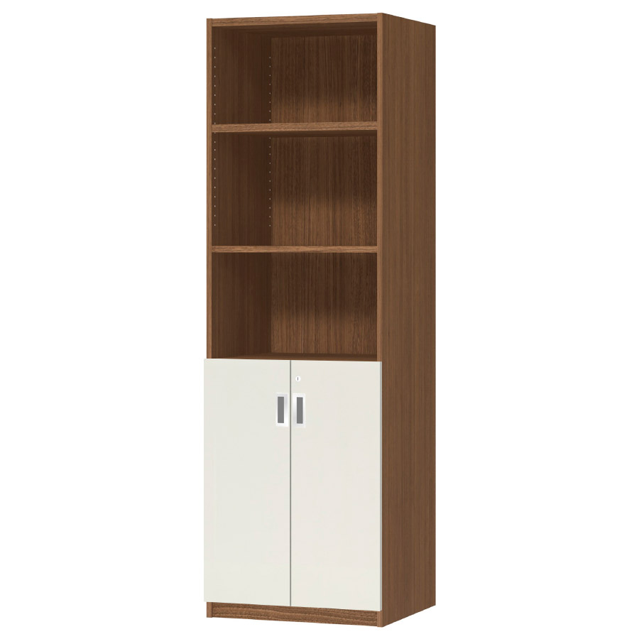 (商品画像) オーダーオフィスストッカー 奥行44.5cm×高さ191.1cm×幅45～59cm 2段扉