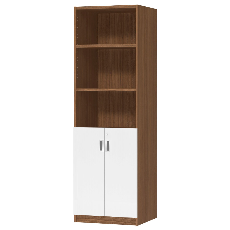 (商品画像) オーダーオフィスストッカー 奥行44.5cm×高さ191.1cm×幅45～59cm 2段扉