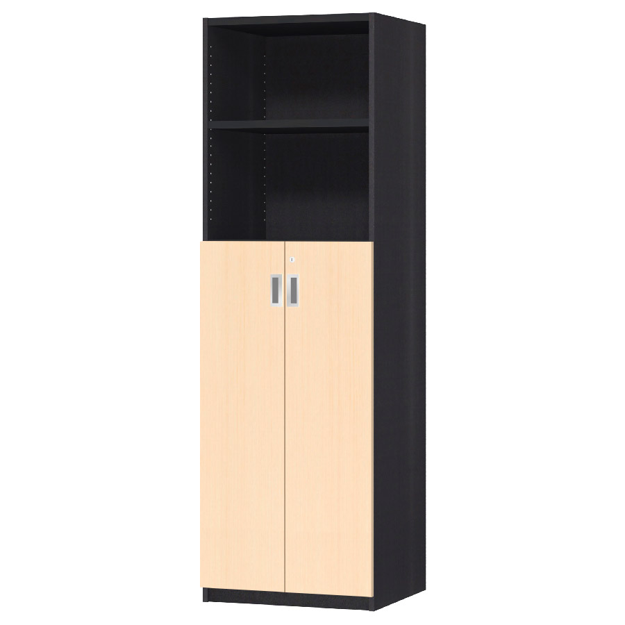 (商品画像) オーダーオフィスストッカー 奥行44.5cm×高さ191.1cm×幅45～59cm 3段扉