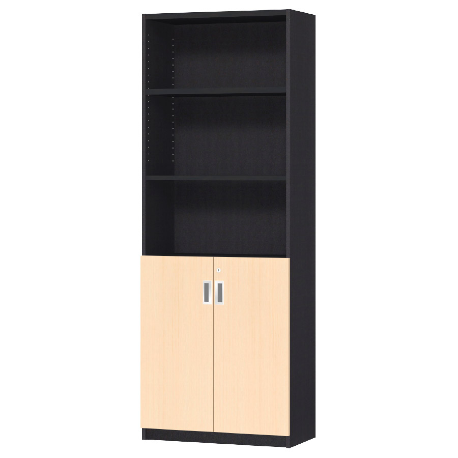 (商品画像) オーダーオフィスストッカー 奥行29.5cm×高さ191.1cm×幅60～70cm 2段扉