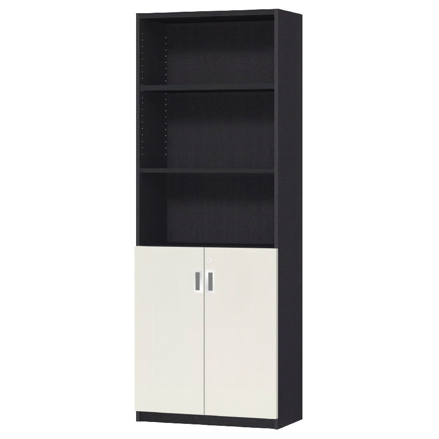 (商品画像) オーダーオフィスストッカー 奥行29.5cm×高さ191.1cm×幅60～70cm 2段扉