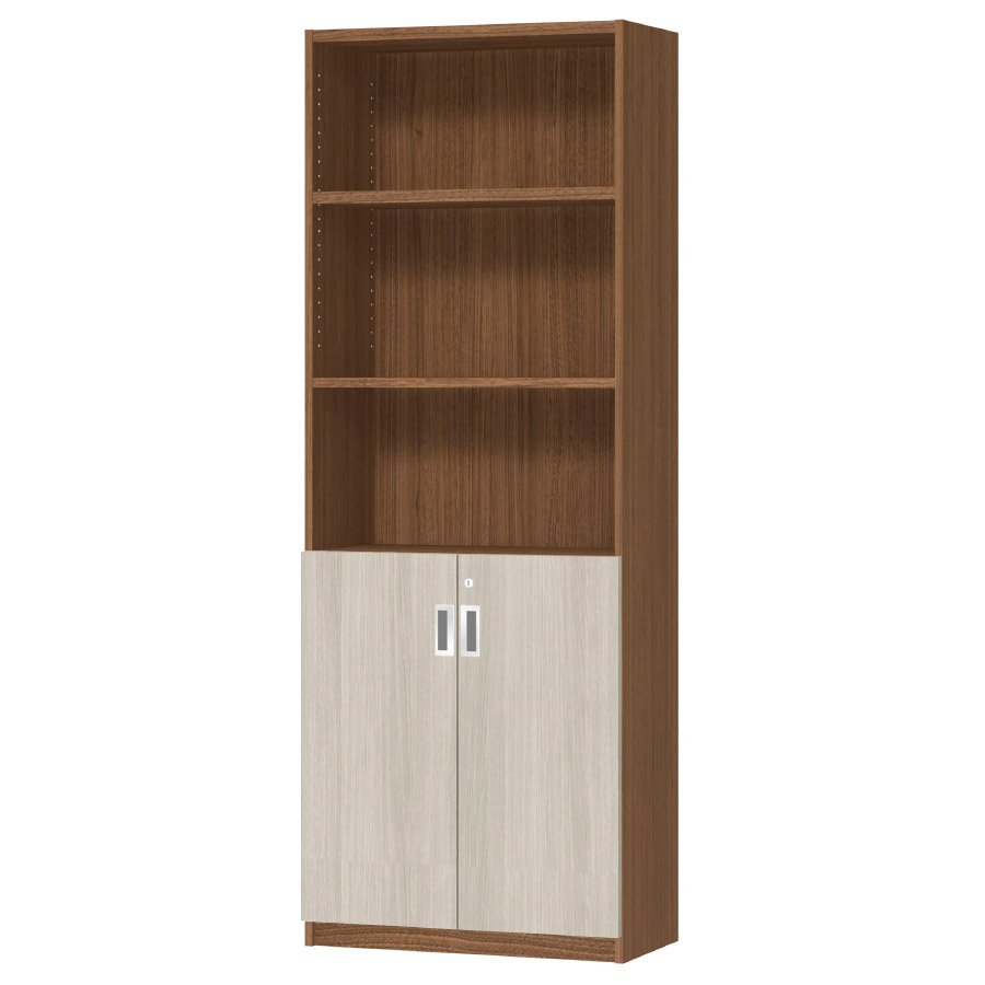 (商品画像) オーダーオフィスストッカー 奥行29.5cm×高さ191.1cm×幅60～70cm 2段扉