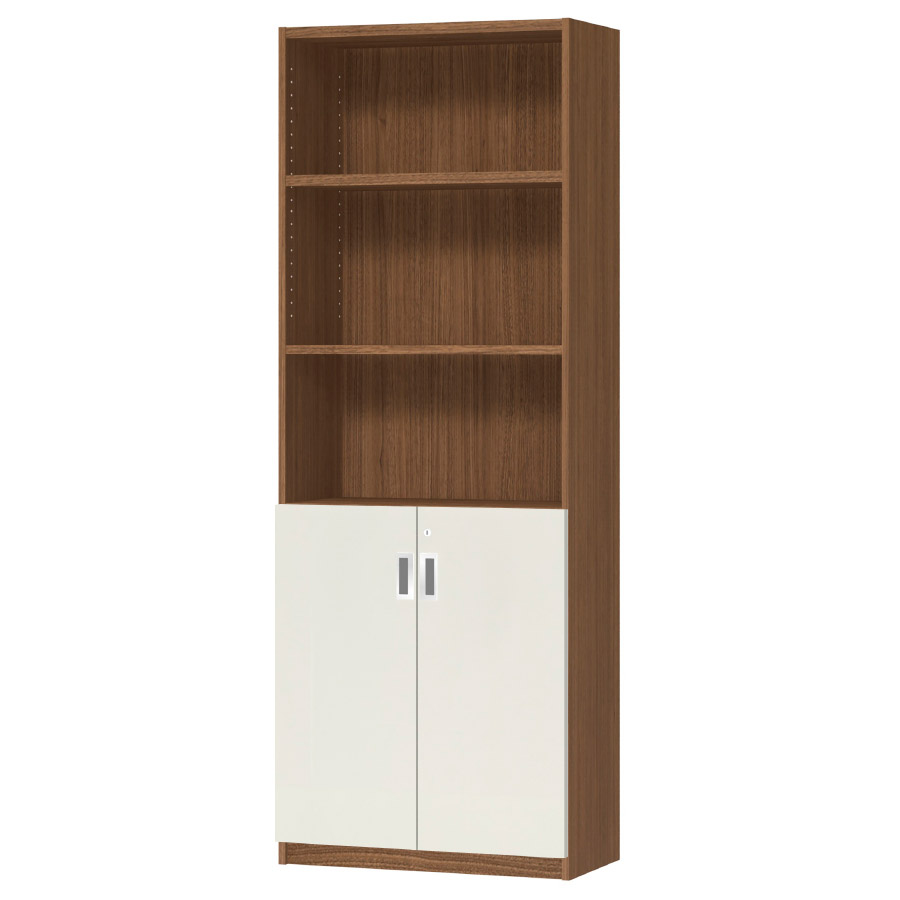 (商品画像) オーダーオフィスストッカー 奥行29.5cm×高さ191.1cm×幅60～70cm 2段扉