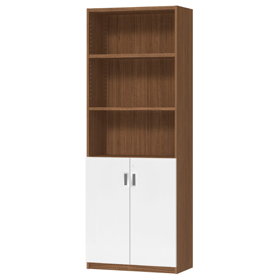 (商品画像) オーダーオフィスストッカー 奥行29.5cm×高さ191.1cm×幅60～70cm 2段扉