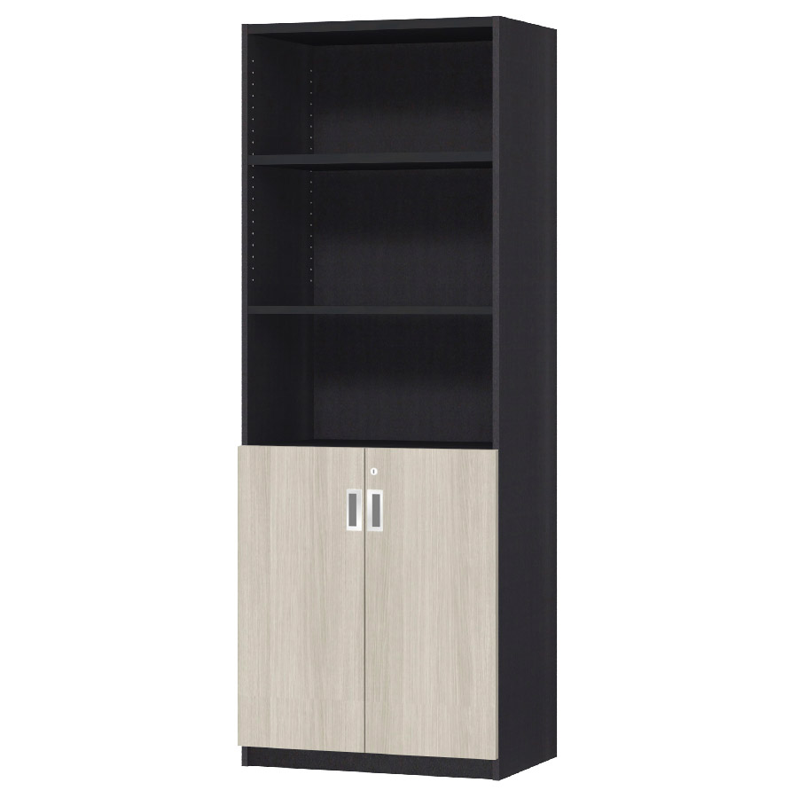 (商品画像) オーダーオフィスストッカー 奥行38.5cm×高さ191.1cm×幅60～70cm 2段扉