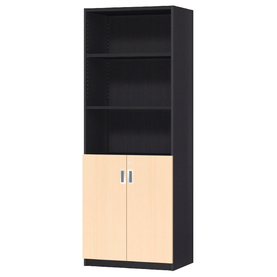 (商品画像) オーダーオフィスストッカー 奥行38.5cm×高さ191.1cm×幅60～70cm 2段扉