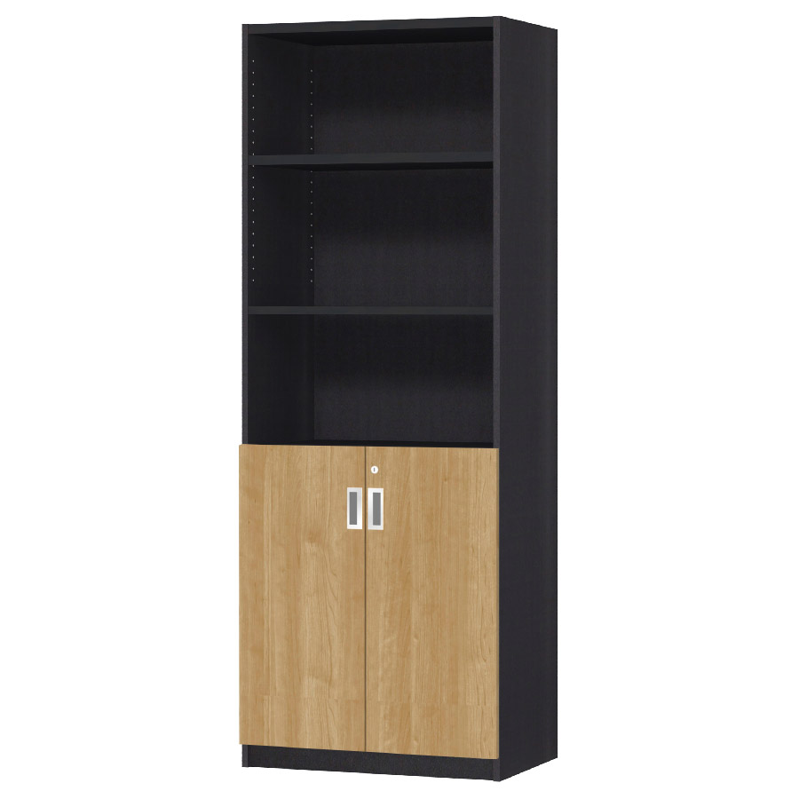 (商品画像) オーダーオフィスストッカー 奥行38.5cm×高さ191.1cm×幅60～70cm 2段扉