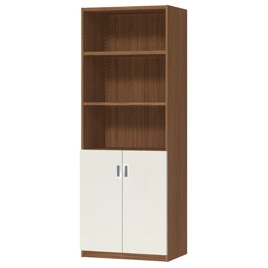 (商品画像) オーダーオフィスストッカー 奥行38.5cm×高さ191.1cm×幅60～70cm 2段扉