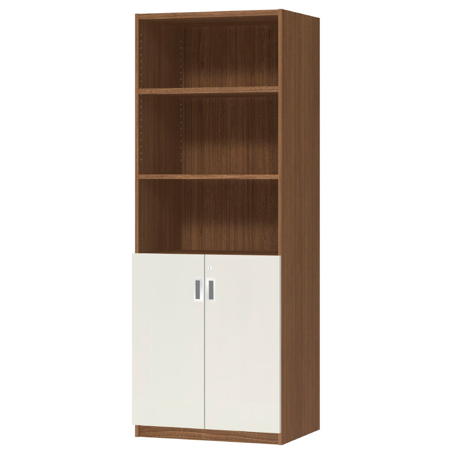 (商品画像) オーダーオフィスストッカー 奥行44.5cm×高さ191.1cm×幅60～70cm 2段扉