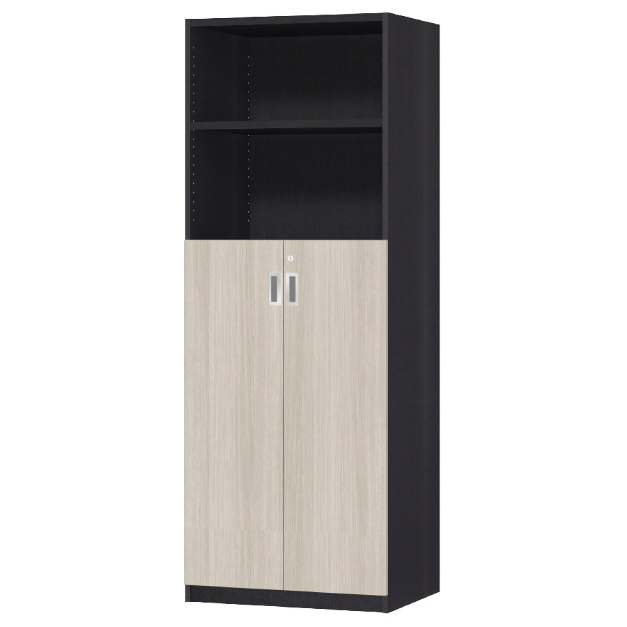 (商品画像) オーダーオフィスストッカー 奥行44.5cm×高さ191.1cm×幅60～70cm 3段扉