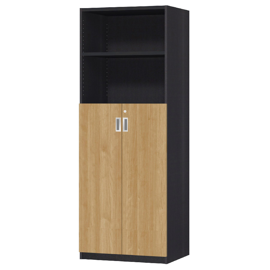 (商品画像) オーダーオフィスストッカー 奥行44.5cm×高さ191.1cm×幅60～70cm 3段扉