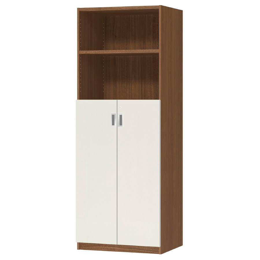 (商品画像) オーダーオフィスストッカー 奥行44.5cm×高さ191.1cm×幅60～70cm 3段扉