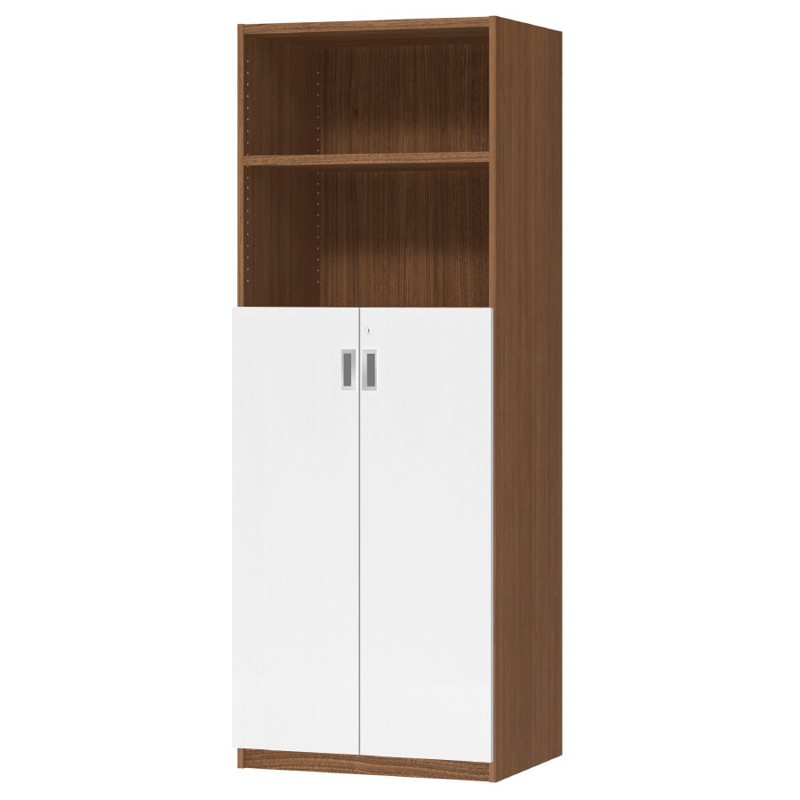 (商品画像) オーダーオフィスストッカー 奥行44.5cm×高さ191.1cm×幅60～70cm 3段扉