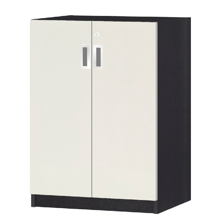 (商品画像) オーダーオフィスストッカー 奥行38.5cm×高さ83.2cm×幅45～59cm 2段扉