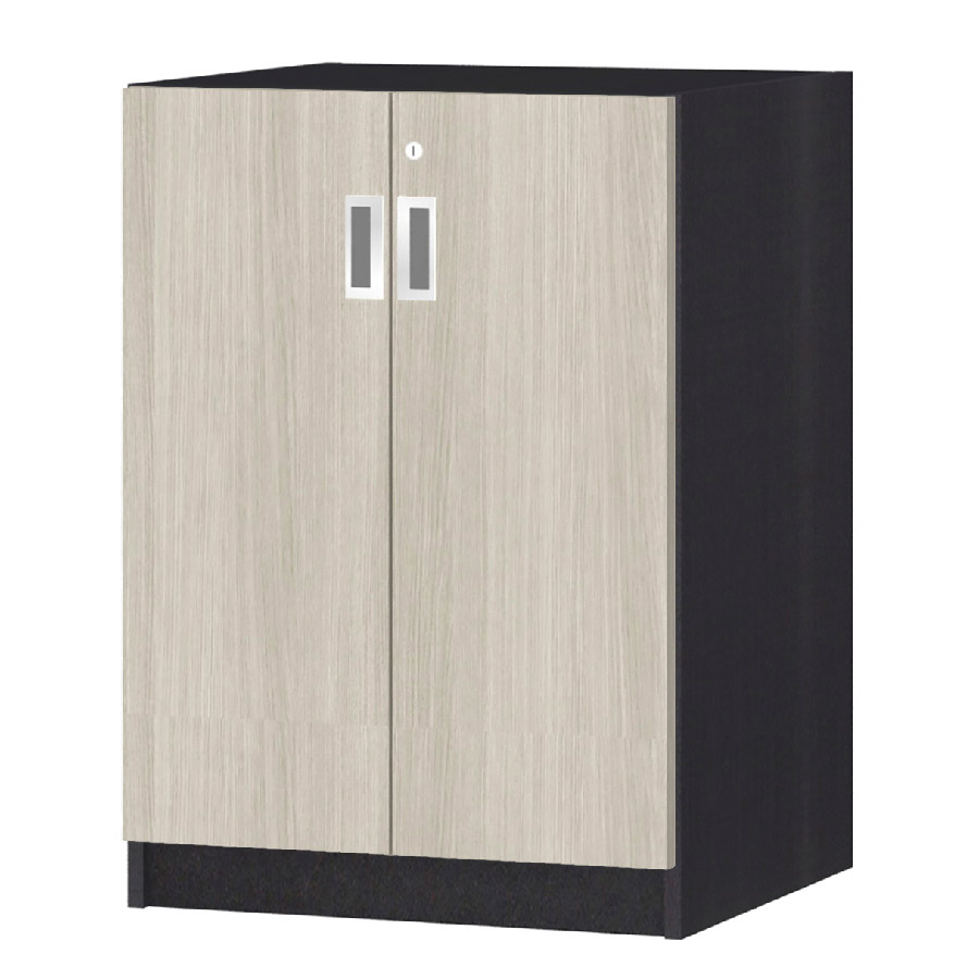 (商品画像) オーダーオフィスストッカー 奥行44.5cm×高さ83.2cm×幅45～59cm 2段扉