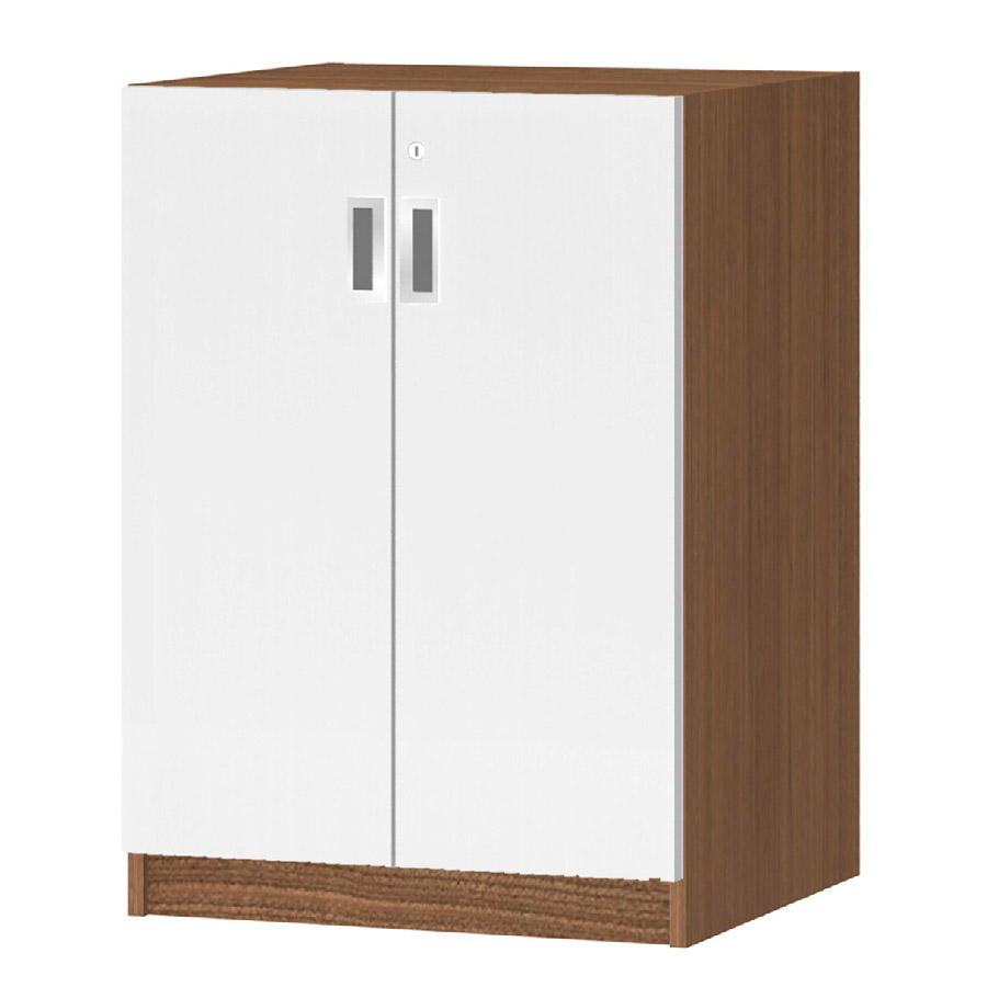 (商品画像) オーダーオフィスストッカー 奥行44.5cm×高さ83.2cm×幅45～59cm 2段扉