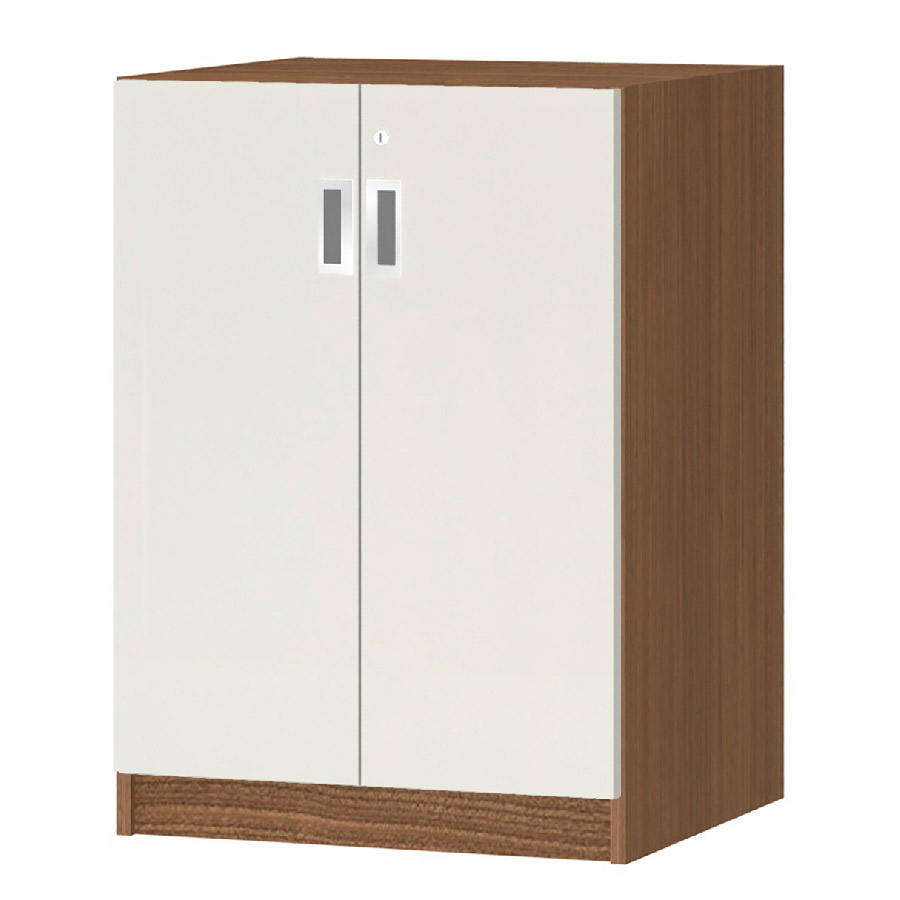 (商品画像) オーダーオフィスストッカー 奥行44.5cm×高さ83.2cm×幅45～59cm 2段扉