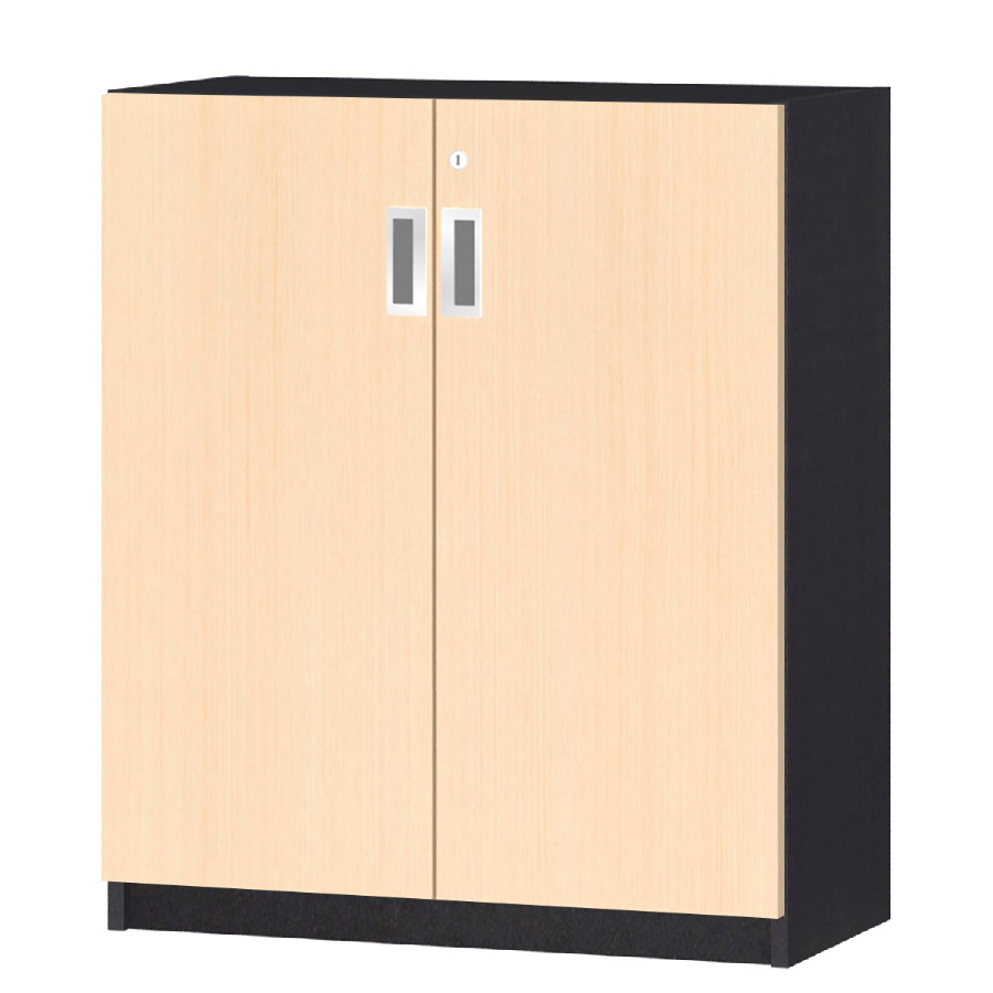 (商品画像) オーダーオフィスストッカー 奥行29.5cm×高さ83.2cm×幅60～70cm 2段扉