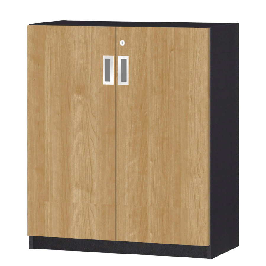 (商品画像) オーダーオフィスストッカー 奥行29.5cm×高さ83.2cm×幅60～70cm 2段扉