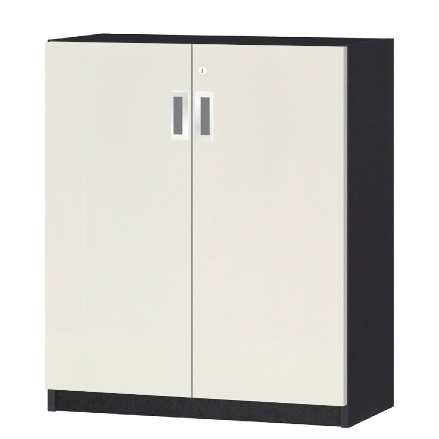 (商品画像) オーダーオフィスストッカー 奥行29.5cm×高さ83.2cm×幅60～70cm 2段扉