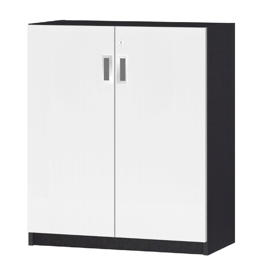 (商品画像) オーダーオフィスストッカー 奥行29.5cm×高さ83.2cm×幅60～70cm 2段扉