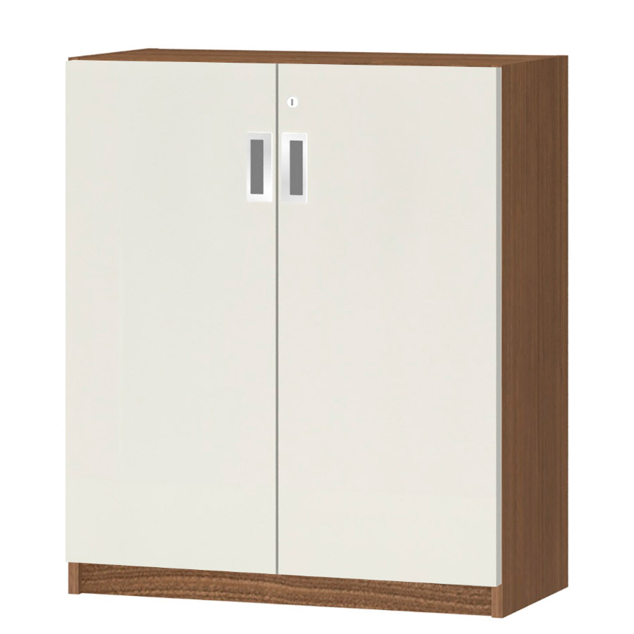 (商品画像) オーダーオフィスストッカー 奥行29.5cm×高さ83.2cm×幅60～70cm 2段扉