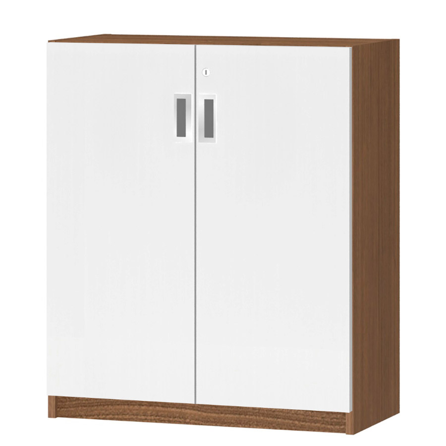 (商品画像) オーダーオフィスストッカー 奥行29.5cm×高さ83.2cm×幅60～70cm 2段扉