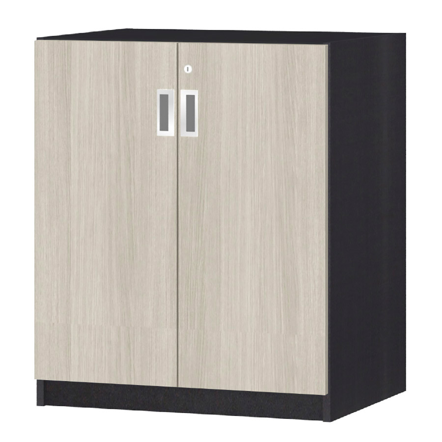 (商品画像) オーダーオフィスストッカー 奥行44.5cm×高さ83.2cm×幅60～70cm 2段扉