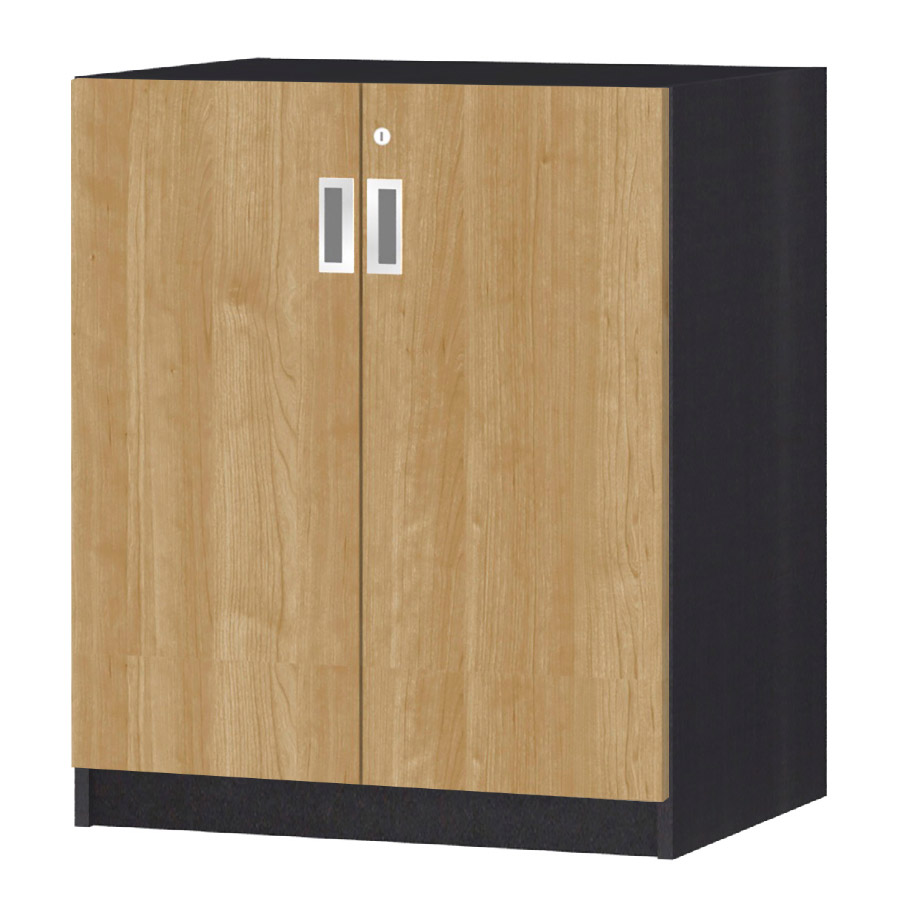 (商品画像) オーダーオフィスストッカー 奥行44.5cm×高さ83.2cm×幅60～70cm 2段扉