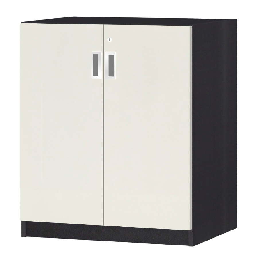 (商品画像) オーダーオフィスストッカー 奥行44.5cm×高さ83.2cm×幅60～70cm 2段扉