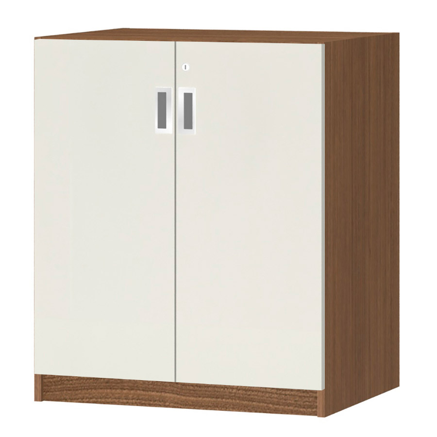 (商品画像) オーダーオフィスストッカー 奥行44.5cm×高さ83.2cm×幅60～70cm 2段扉