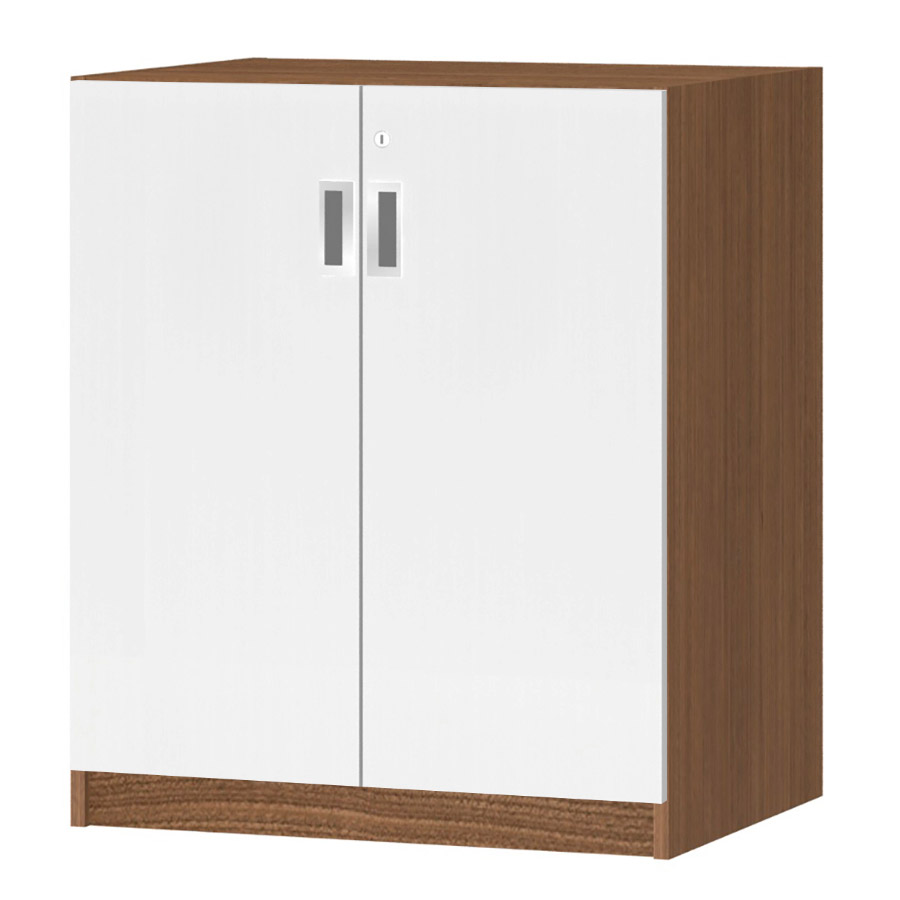 (商品画像) オーダーオフィスストッカー 奥行44.5cm×高さ83.2cm×幅60～70cm 2段扉