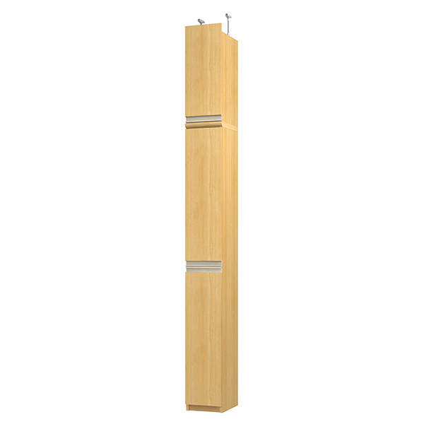 (商品画像) エースラック/カラーラック オーダーメイド 天井突っ張り ライン扉付 奥行31cm×高さ241.1～250.1cm×幅15～24cm（標準タイプ）