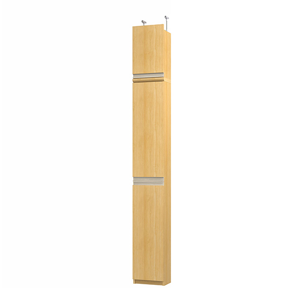 (商品画像) エースラック/カラーラック オーダーメイド 天井突っ張り ライン扉付 奥行19cm×高さ226～235cm×幅25～29cm（標準タイプ）