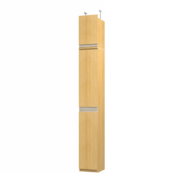 (商品画像) エースラック/カラーラック オーダーメイド 天井突っ張り ライン扉付 奥行31cm×高さ226～235cm×幅25～29cm（標準タイプ）